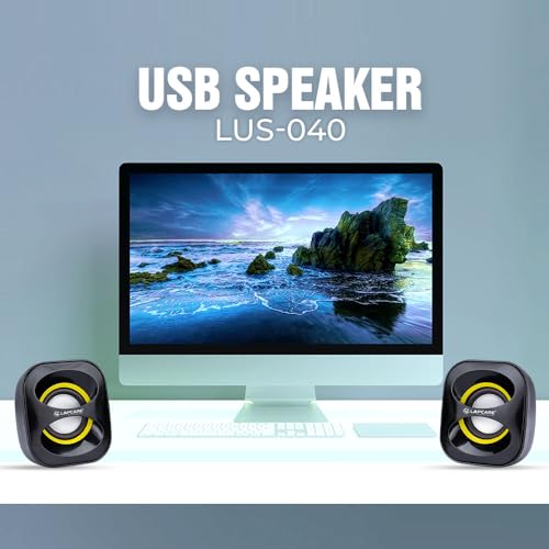 LAPCARE USB Speaker 3W X 2 Lus-040 - Black - Image 4