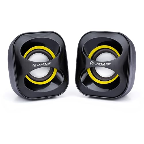 LAPCARE USB Speaker 3W X 2 Lus-040 - Black - Image 1