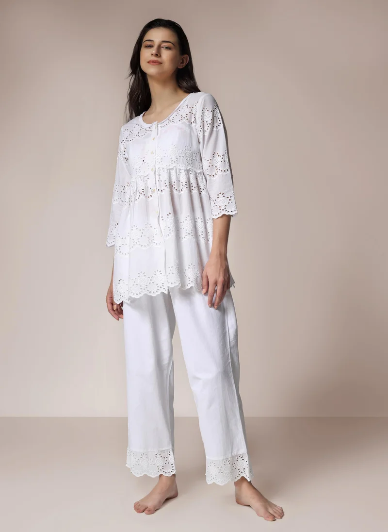 After Dark Meg, 3 pc set Cotton Pyjama Set