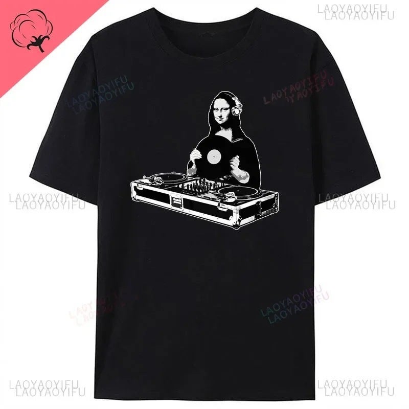 T Shirt - Techno Detroit Edm Berlin House Music Style Round Neck - Image 1