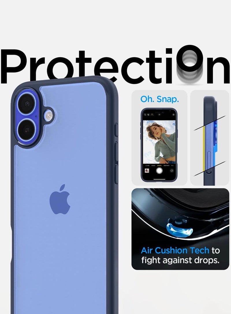 Spigen Ultra Hybrid iPhone 16 Case Cover (2024) - Navy Blue - Image 5