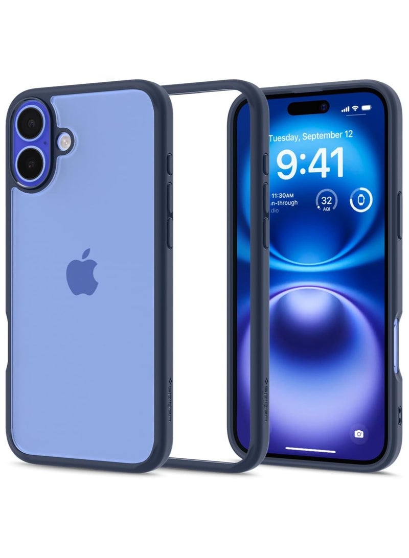 Spigen Ultra Hybrid iPhone 16 Case Cover (2024) - Navy Blue - Image 1