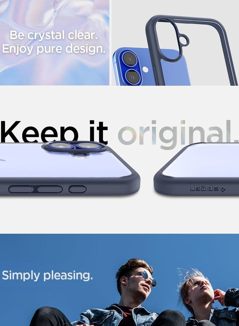 Spigen Ultra Hybrid iPhone 16 Case Cover (2024) - Navy Blue - Image 3