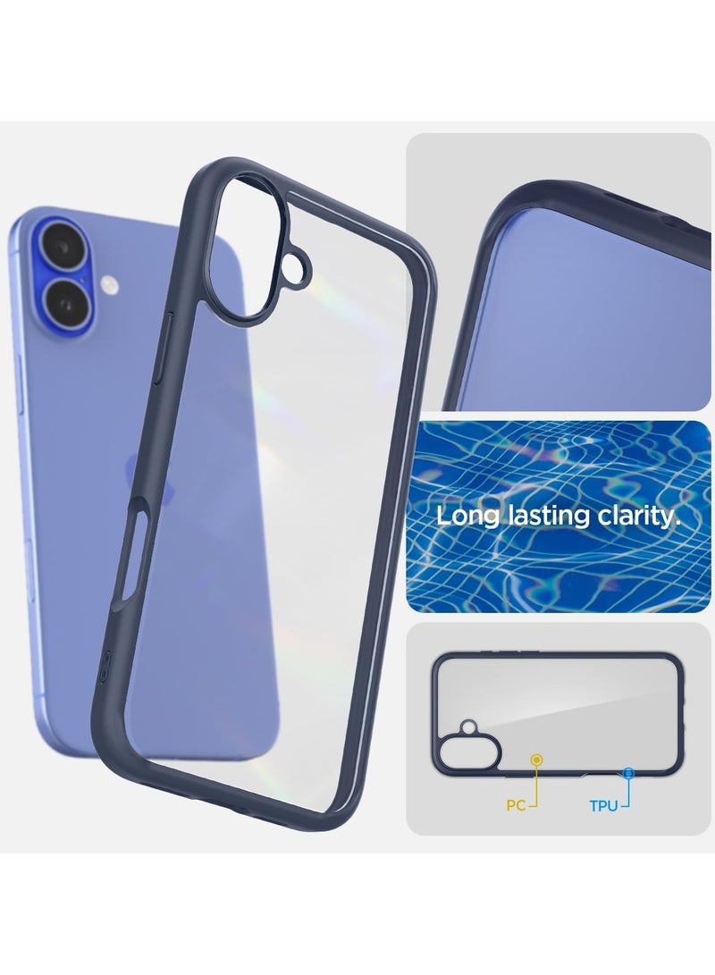 Spigen Ultra Hybrid iPhone 16 Case Cover (2024) - Navy Blue - Image 4