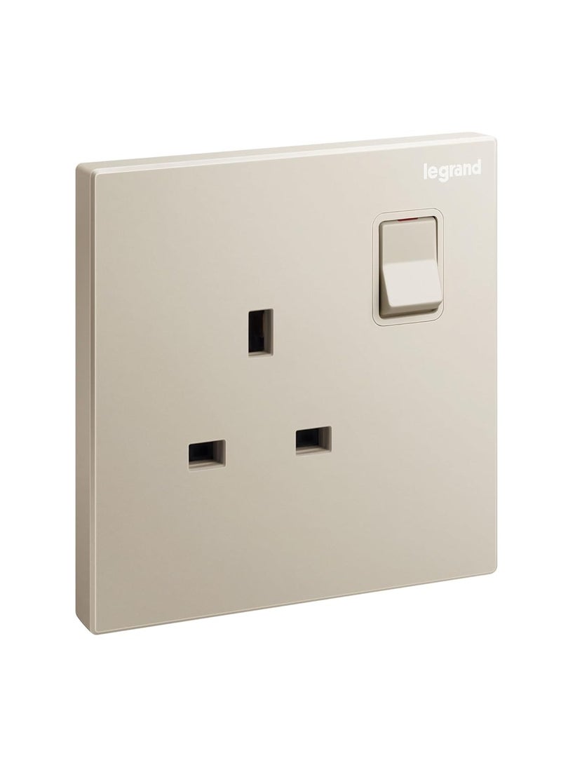 13A 1G SWITCH SOCKET GALION CHAMPAGNE 282432-C2 - LEGRAND