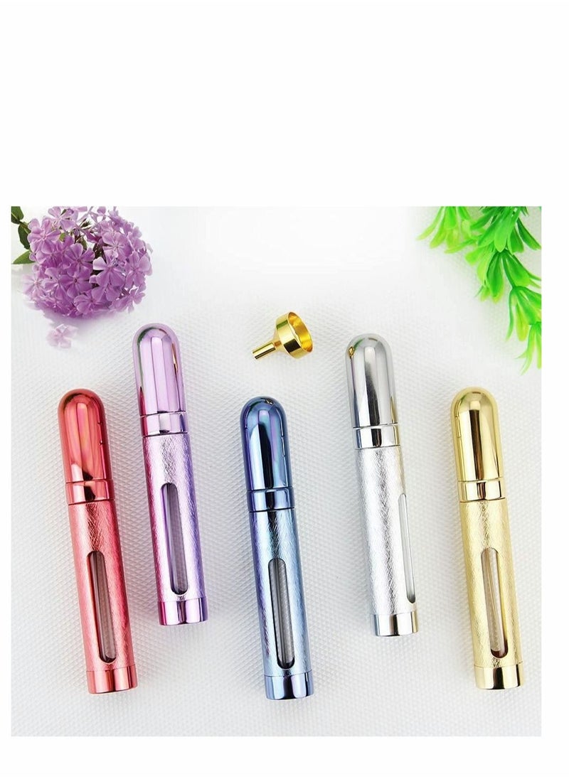 SYOSI - Perfume Bottles (12ml, 5pcs), Travel Refillable Perfume Atomizer Spray Bottle, Fragrance Empty Bottle with Window, Fits in Your Purse, Pocket or Luggage - Image 1