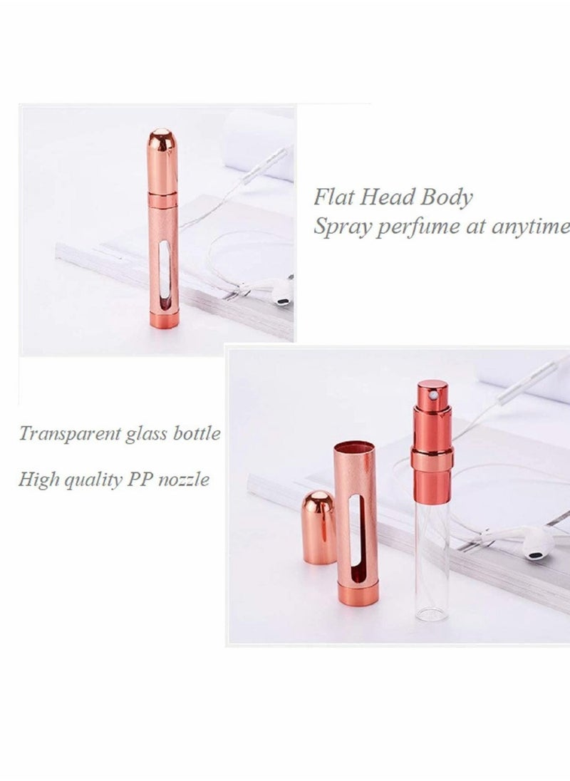 SYOSI - Perfume Bottles (12ml, 5pcs), Travel Refillable Perfume Atomizer Spray Bottle, Fragrance Empty Bottle with Window, Fits in Your Purse, Pocket or Luggage - Image 1