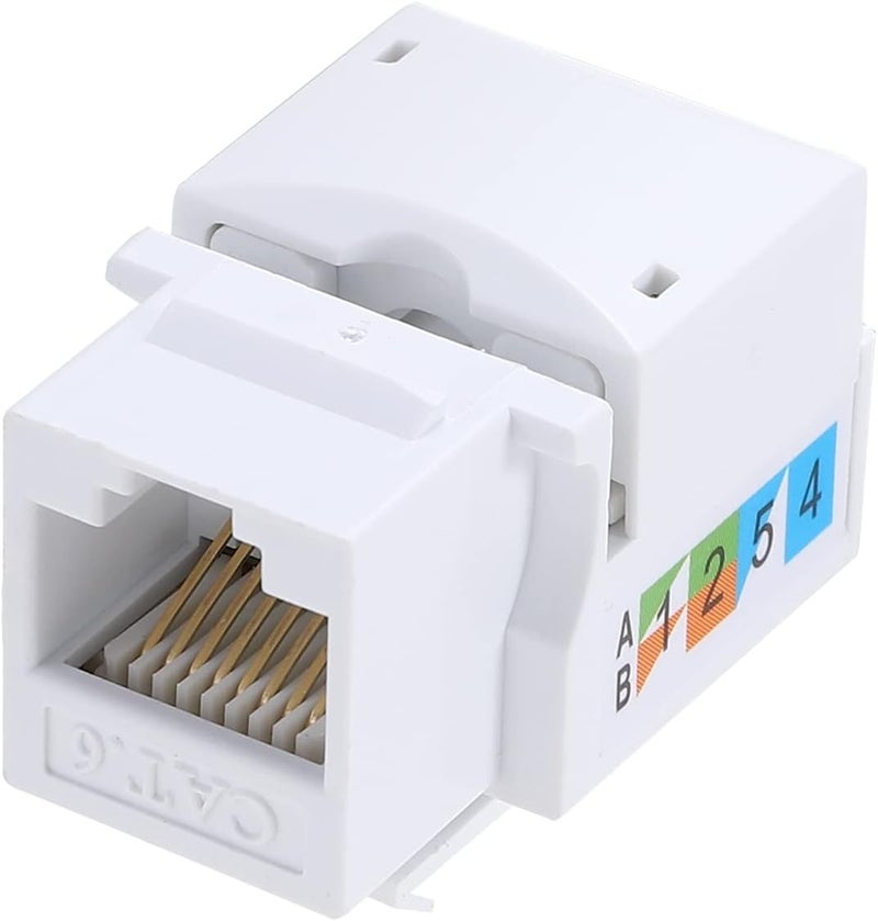 Greluma 10 قطع مقبس حائط إيثرنت أنثى Cat6، مقرن شبكة Cat6 - متوافق مع Cat5/5e/6 - Image 4