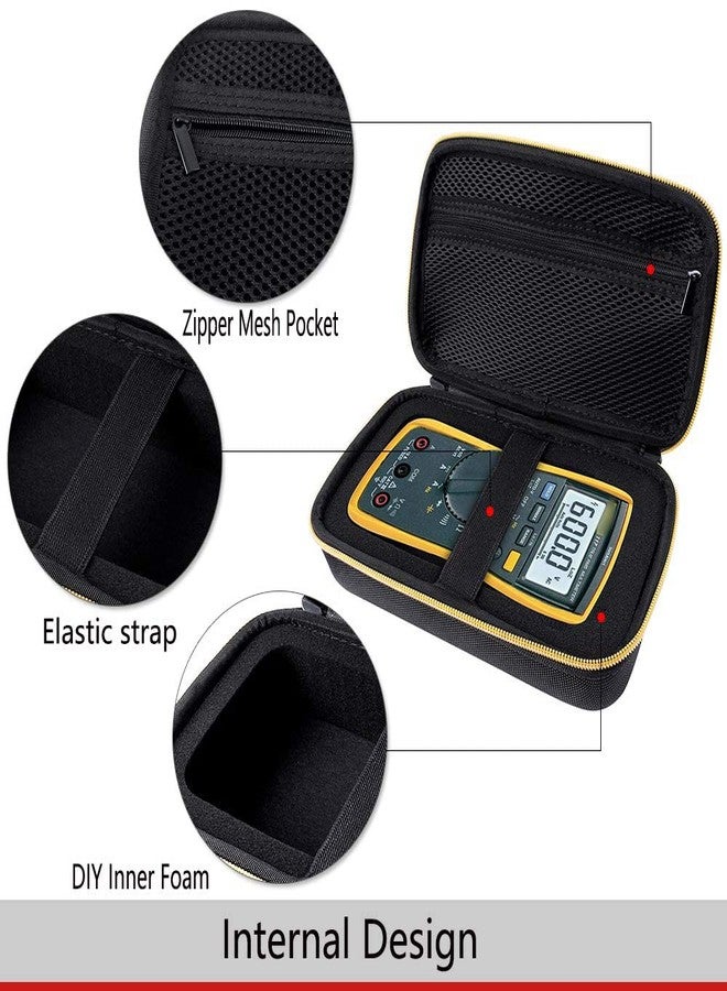 Comecase Case Compatible for Fluke 17B+/15B+/ 17B/ 15B/ /177/179/ 113/114/ 115/116/ 117/87V/ 88V/ 101 Digital Multimeter, Protective Travel Storage Bag with Detachable DIY Foam (Box Only) - Image 3