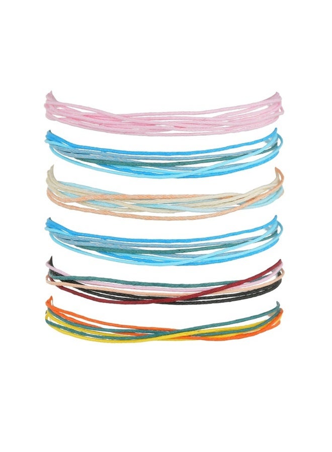 سلسلة شاطئ أنيقة مكونة من 6 قطع، أساور للنساء، هدايا عصرية، أساور كاحل صيفية للصداقة، أساور شاطئ قابلة للتعديل لركوب الأمواج - Image 1