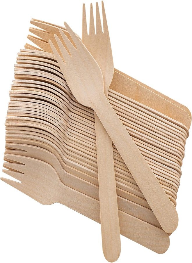 V4L Disposable Wooden Fork Pack of 400 - Image 1