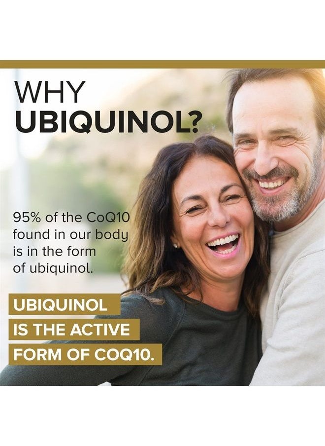 Qunol - Ubiquinol CoQ10 100mg Softgels, Qunol Ubiquinol - Active form Of Coenzyme Q10, Antioxidant For Heart Health, Healthy Blood Pressure Levels, Beneficial To Statin Users, 4 Month Supply - 120 Count - Image 1