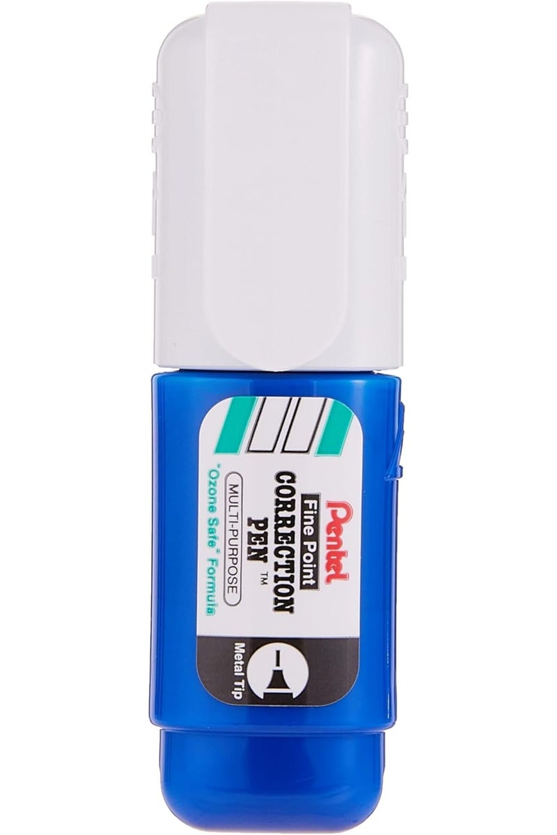 Pentel ZL33 Fine Point Correction Pen 4.1 Ml, White - Image 2