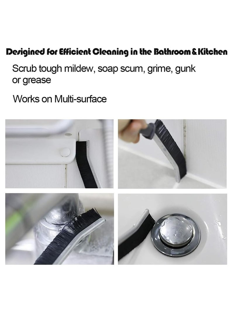 Loquat 4 Pcs Grout Cleaner Brush Gap Cleaning Brush with Hard Handle Scrub Deep Tile Joints for Shower, Bathtub, Kitchen - Image 3