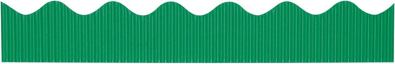 Pacon Bordette Scalloped Decorative Border P37144, 2-1/4" x 50', Emerald, 1 Roll | (Pack of 6) - Image 1