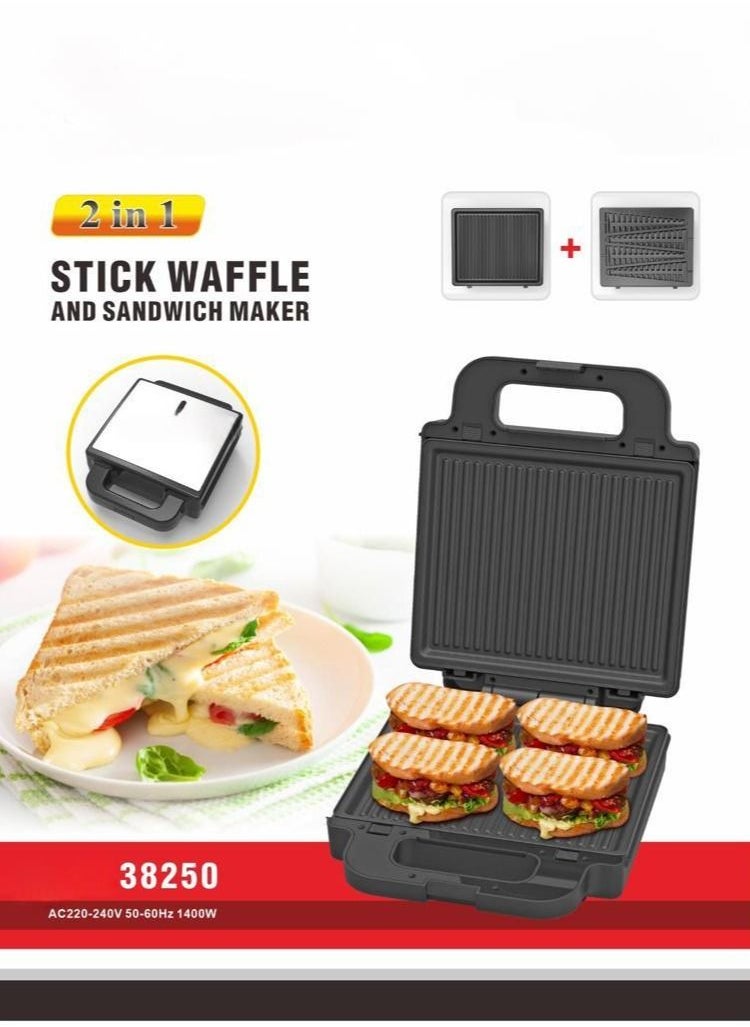 Generic - 1400W-38250 Super Powerful Sandwich Maker - Image 1