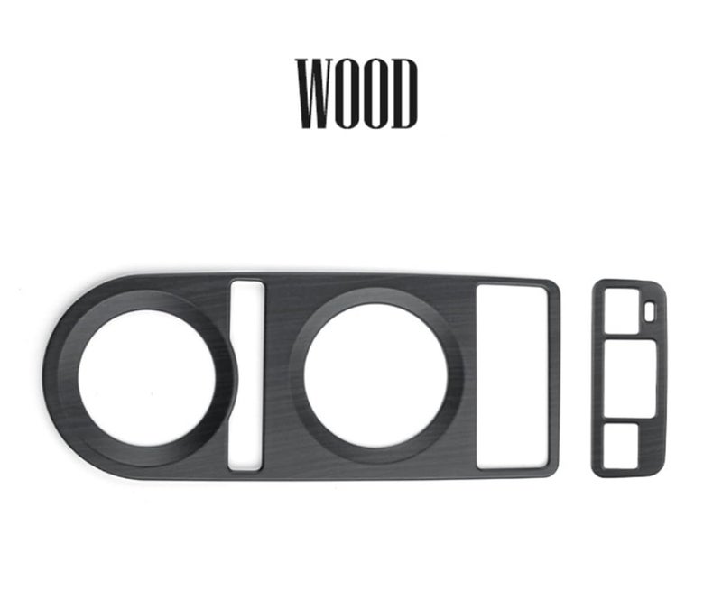 JUIVEEL ABS Central Gear Shift Panel Cover Center Control Cover Trim Car Interior Parts Compatible with Genesis GV70 2022-2024 Accessories (Matte Wood Grain Style) - Image 2