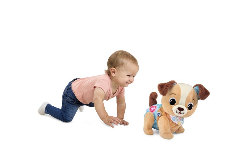 VTech Walking & Singing Plush Puppy Toy with Light-Up Button for Babies (6+ Months) - Image 3