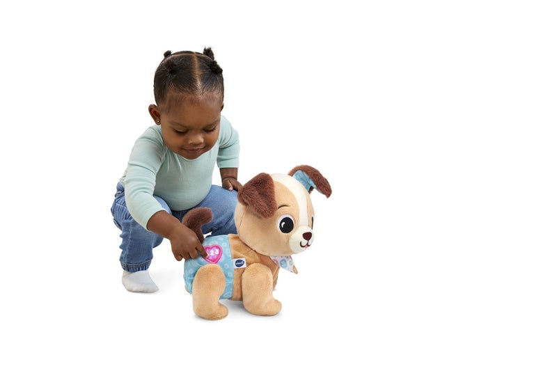 VTech Walking & Singing Plush Puppy Toy with Light-Up Button for Babies (6+ Months) - Image 4