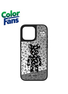 Reflective Mirror with Black Bear and Letter Accents