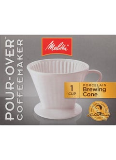 Melitta Porcelain 2 Cone Brewer White  - Image 1