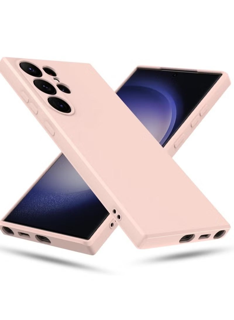 UMIXPRO Samsung Galaxy S23 Ultra Soft Silicone Gelly Rubber Cover Shockproof Matte Finish Back Cover Inner Fabric Lining with Camera Protection Case Samsung Galaxy S23 Ultra Pink - Image 4