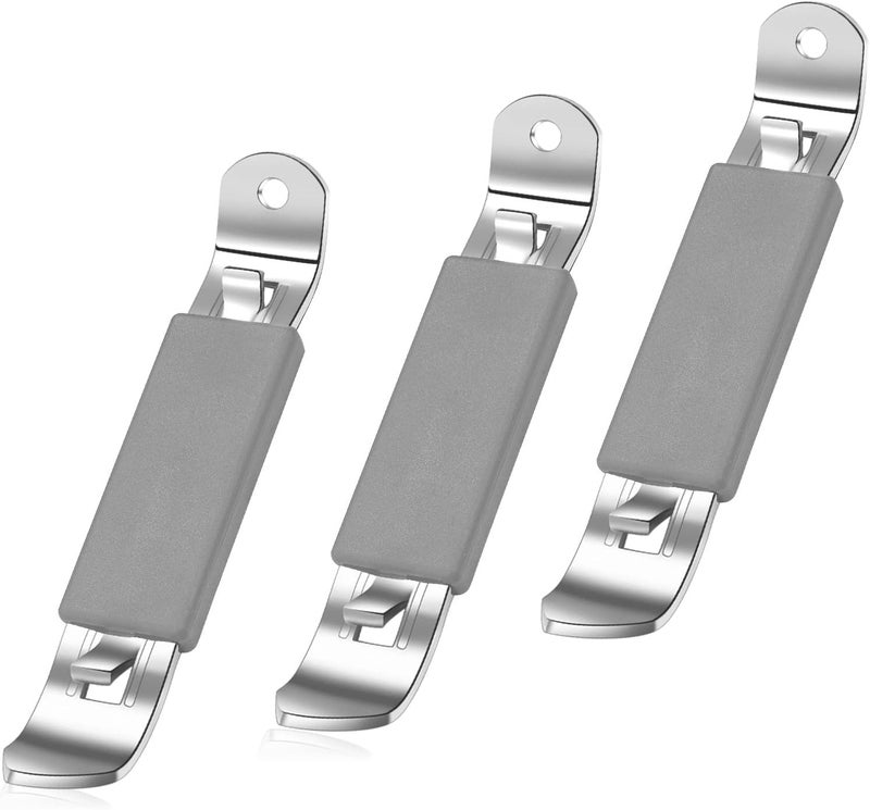 HANCELANT 3 Pieces Magnetic Bottle Openers Can Opener Classic Beer Opener Stainless Steel Small Bottle Opener Can Tapper with Magnet for Camping and Traveling - Image 1