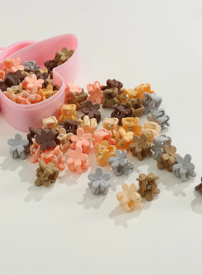 تايك تو Pack of 40 - Girls Pastel Flower Hair Accessories