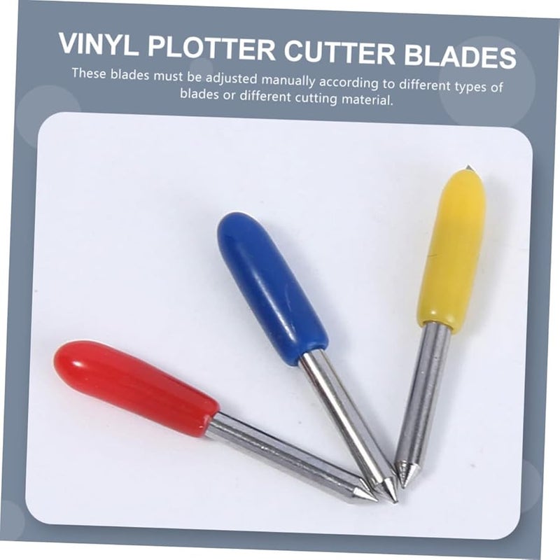 Yellow Tungsten Cutting Blades 50pcs Compatible for Vinyl Lettering Plotters and Computer Engraving Models - Image 2