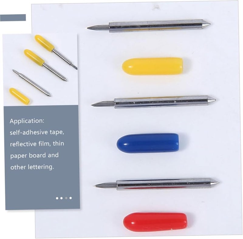 Yellow Tungsten Cutting Blades 50pcs Compatible for Vinyl Lettering Plotters and Computer Engraving Models - Image 4
