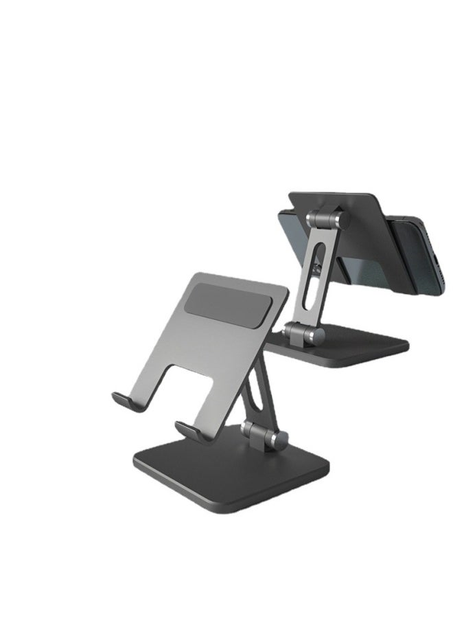 Generic - Tablet PC Stand Mobile Phone Stand Desktop Folding For Ipad Huawei Apple Support Source Wholesale-Color:Gray (mobile Phone)-aluminum Alloy Material - Image 1