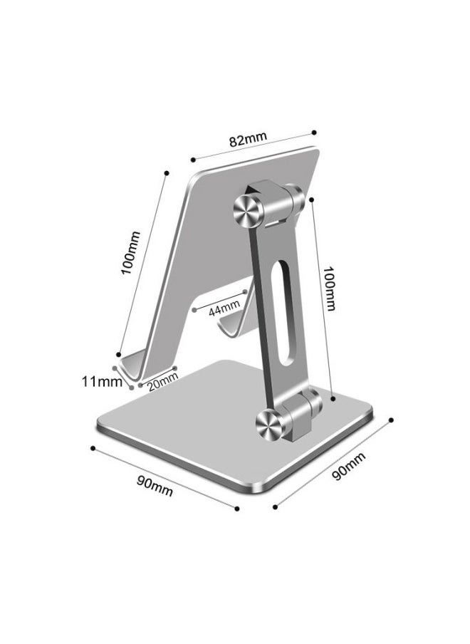 Generic - Tablet PC Stand Mobile Phone Stand Desktop Folding For Ipad Huawei Apple Support Source Wholesale-Color:Gray (mobile Phone)-aluminum Alloy Material - Image 1