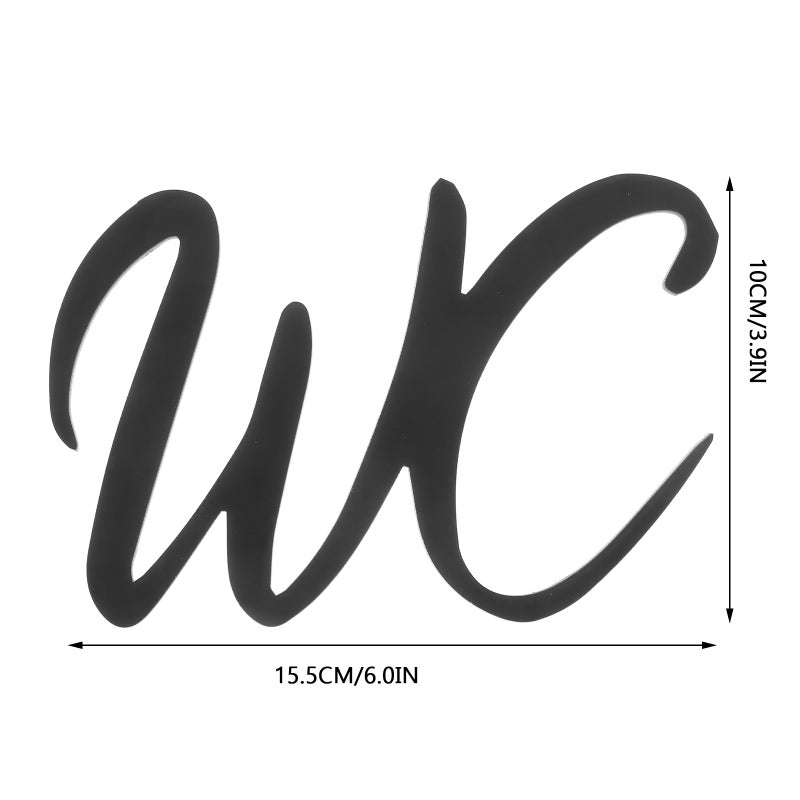 Unisex Restroom Sign Door Sign For Office And Home And Self-Adhesive Wall Decoration For Easy Installation - Image 4
