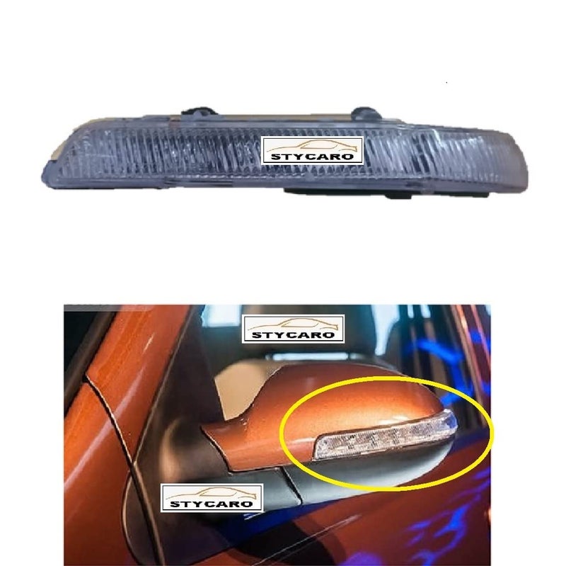 STYCARO-Side Mirror Indicator Light Lamp compatible with Tata Indigo ECS 2013-2018 Model -set of 1 Yellow- with Scotch Lock (LEFT PASSENGER SIDE) - Image 2