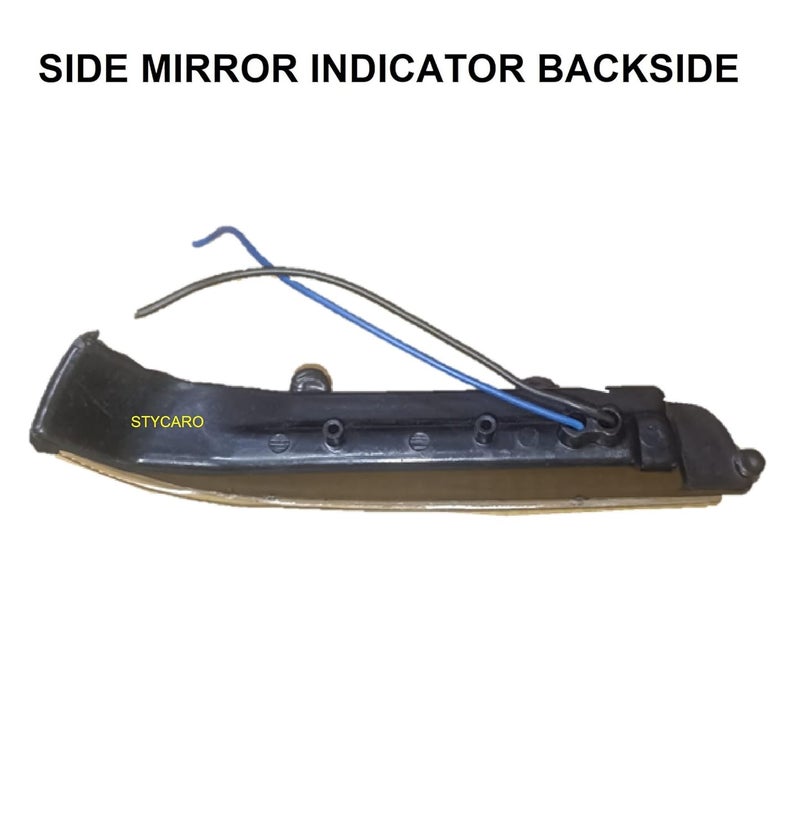 STYCARO-Side Mirror Indicator Light Lamp compatible with Tata Indigo ECS 2013-2018 Model -set of 1 Yellow- with Scotch Lock (LEFT PASSENGER SIDE) - Image 3
