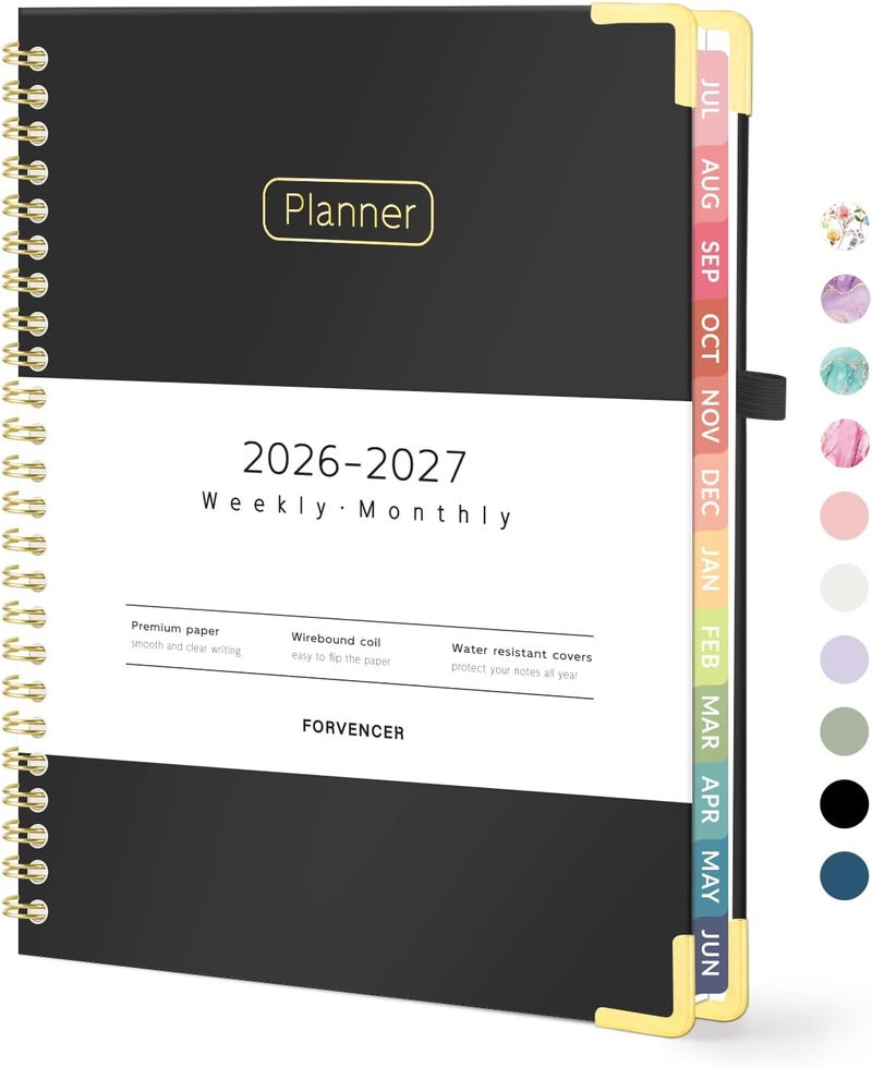 Forvencer مخطط 2026-2027، A5، أسود - Image 1