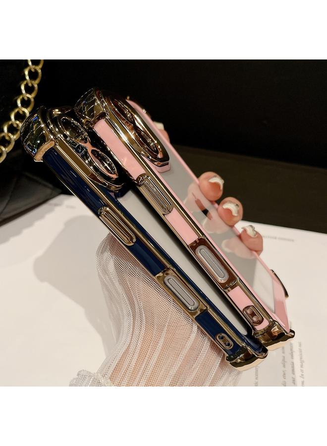 erorex Case For iPhone 16 Plus Dual-color Plating Space PC Hybrid TPU Phone Case - Image 5