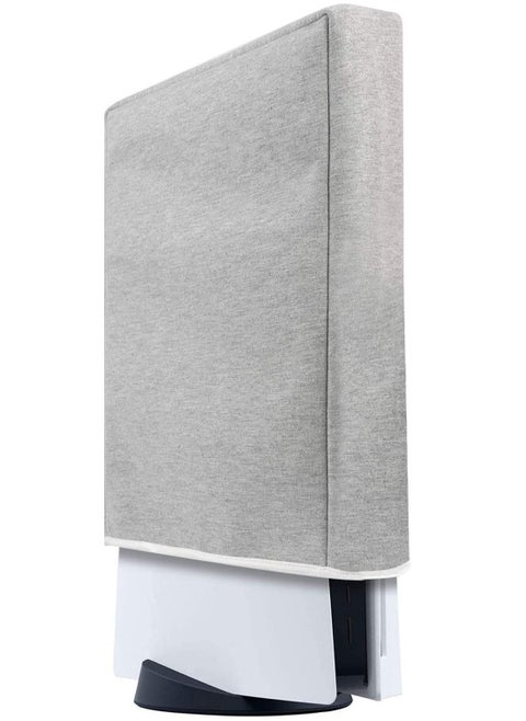 Dust Cover Protector for Playstation 5 Console Disc Edition & Digital Edition with Thick Cotton Precision Cut Easy Access Cable Port