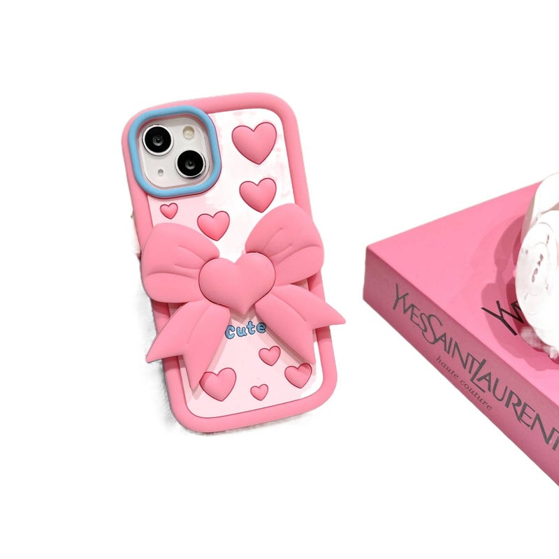 غطاء واقي | مقاوم للصدمات | حماية من السقوط | مقاوم للصدمات لـ iPhone 15 / 15 Plus / 15 Pro / 15 Pro Max | Butterfly سيليكون - Image 3