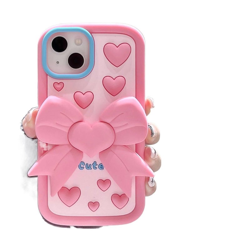 غطاء واقي | مقاوم للصدمات | حماية من السقوط | مقاوم للصدمات لـ iPhone 15 / 15 Plus / 15 Pro / 15 Pro Max | Butterfly سيليكون - Image 1