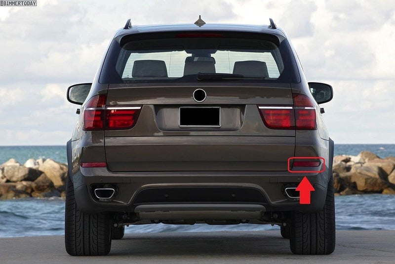 woobles Car Red Rear Bumper Reflector 63217158949 63217158950 Fit for E70 X5 2007-2013 (Rear Passenger Side) Rear Passenger Side - Image 3