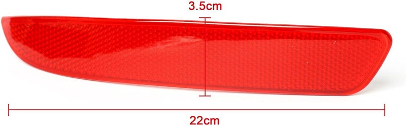woobles Car Red Rear Bumper Reflector 63217158949 63217158950 Fit for E70 X5 2007-2013 (Rear Passenger Side) Rear Passenger Side - Image 2