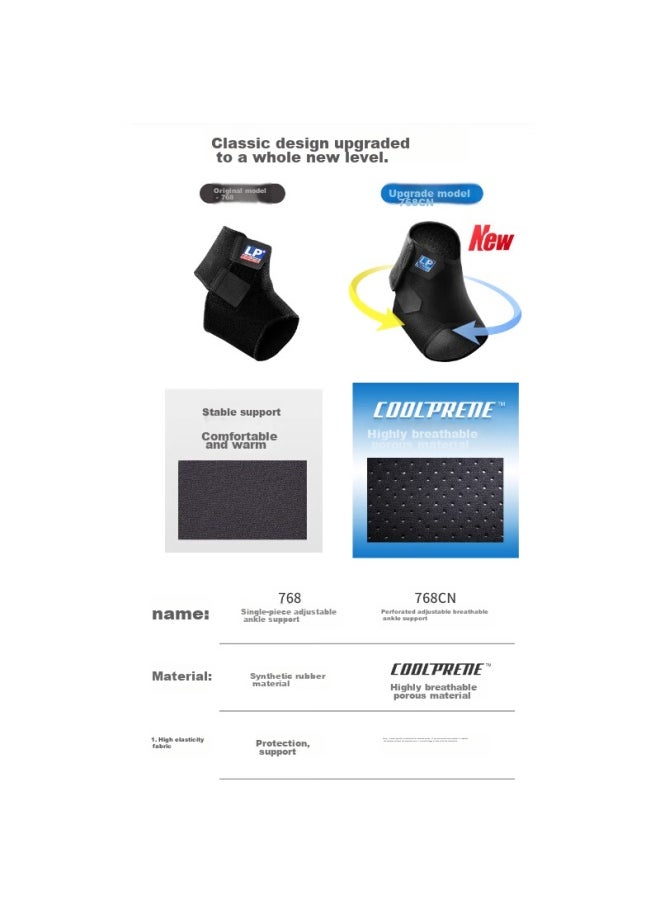 LP Lp768cn Professional Sports Ankle Brace For Spra And Twists, Basketball And Badminton Ankle Joint Protector, Reinforced Version, Size S  - Image 3