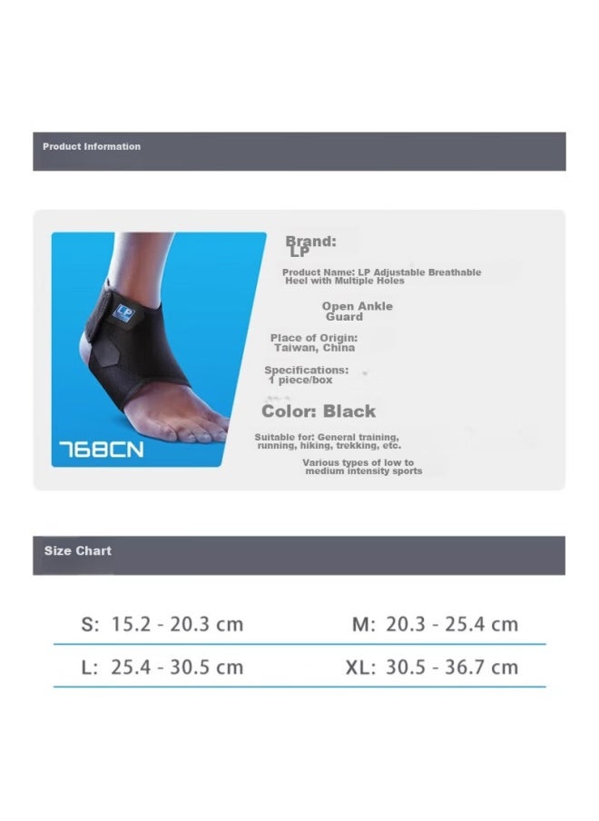 LP Lp768cn Professional Sports Ankle Brace For Spra And Twists, Basketball And Badminton Ankle Joint Protector, Reinforced Version, Size S  - Image 2