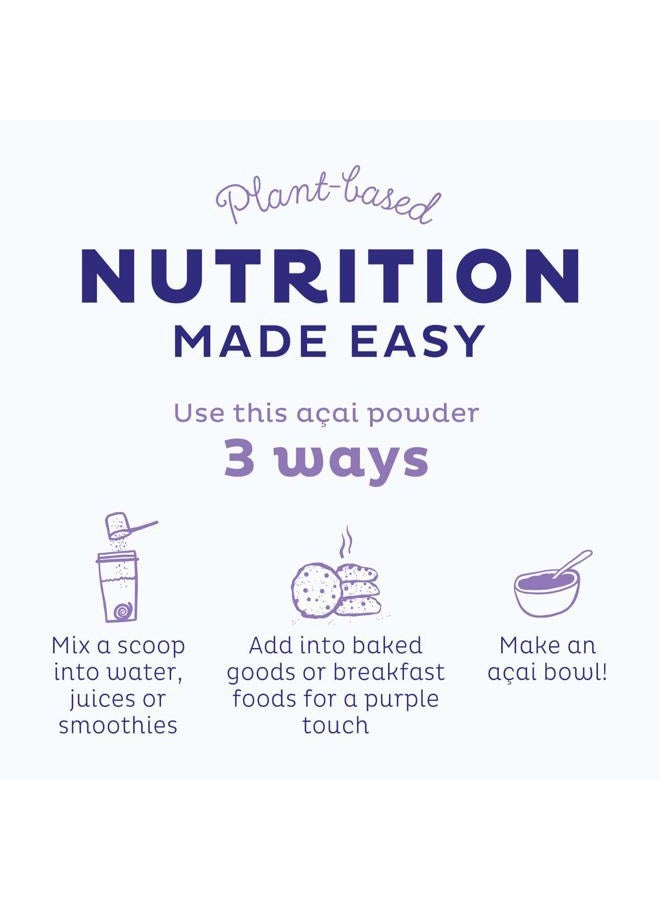 KOS Organic Acai Powder, Unsweetened Superfood - Natural Antioxidant Powder from Acai Berry, Great for Smoothies and Bowls - Polyphenol Abundant, USDA, Gluten-Free, Non-GMO - 12.7 oz, 120 Servings - Image 4