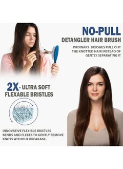 Fiora Naturals Fiora Naturals Hair Detangling Brush -100% Bio-Friendly Detangler hair brush w/Ultra-soft Bristles- Glide Through Tangles with Ease - For Curly, Fine, Women, Men, Kids, Toddlers, Wet and Dry Hair  - Image 4
