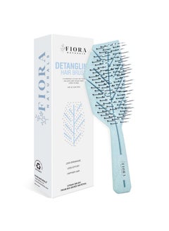 Fiora Naturals Fiora Naturals Hair Detangling Brush -100% Bio-Friendly Detangler hair brush w/Ultra-soft Bristles- Glide Through Tangles with Ease - For Curly, Fine, Women, Men, Kids, Toddlers, Wet and Dry Hair  - Image 1