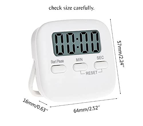 Ronest Digital Kitchen Timer Magnetic Countdown Cooking Kitchen Timers with Louder Alarm Big Digit Back Stand Hanging Hole for Cooking Kids Teacher Shower Bathroom Oven