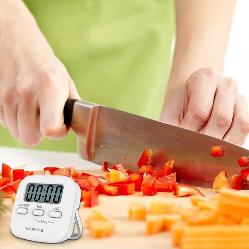 Ronest Digital Kitchen Timer Magnetic Countdown Cooking Kitchen Timers with Louder Alarm Big Digit Back Stand Hanging Hole for Cooking Kids Teacher Shower Bathroom Oven