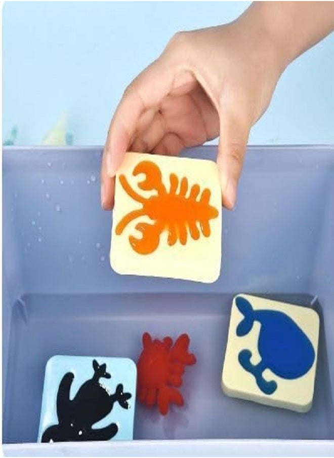 null - Magic Water Elf toy set consists of 6 colors, aqua fairy water gel with 6 animal sponge molds, 3D paint for creative arts and crafts for boys and girls aged 3-8 years - Image 1